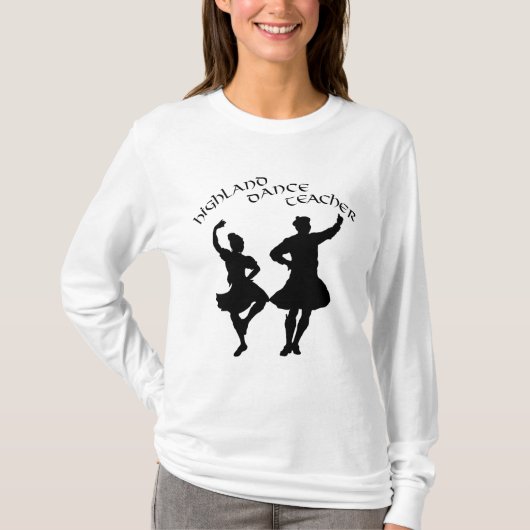 Scottish Highland Dance Teacher - Silhouette T-Shirt (Vorderseite)