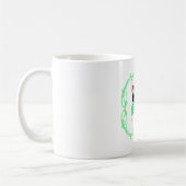 Scottish Highland Dancer Celtic Knüpfarbeit Green Kaffeetasse (Links)