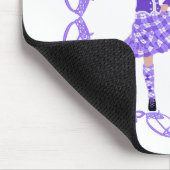 Scottish Highland Dancer Celtic Knüpfarbeit Lila Mousepad (Ecke)