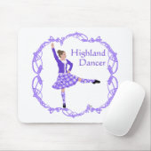 Scottish Highland Dancer Celtic Knüpfarbeit Lila Mousepad (Mit Mouse)