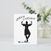 Scottish Highland Dancer Ghillie Callum Postkarte (Stehend Vorderseite)