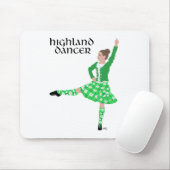 Scottish Highland Dancer Green Mousepad (Mit Mouse)