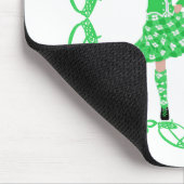 Scottish Highland Dancer - Green Mousepad (Ecke)