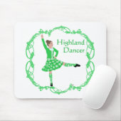 Scottish Highland Dancer - Green Mousepad (Mit Mouse)