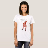 Scottish Highland Dancer in Red T-Shirt (Vorne ganz)