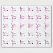 Scottish Highland Dancer Pink Geschenkpapier (Flach)