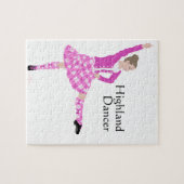 Scottish Highland Dancer Pink Puzzle (Horizontal)