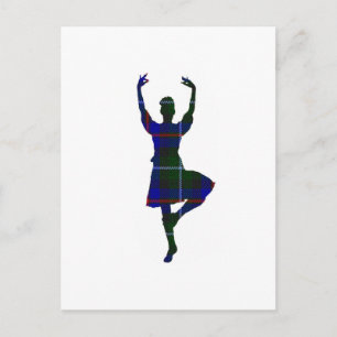 Scottish Highland Dancer Postkarte