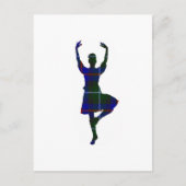 Scottish Highland Dancer Postkarte (Vorderseite)