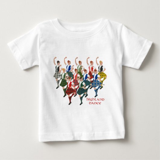 Scottish Highland Dancers Baby T-shirt (Vorderseite)