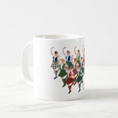 Scottish Highland Dancers Kaffeetasse (Vorderseite Links)