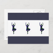 Scottish Highland Dancers Postkarte (Vorne/Hinten)