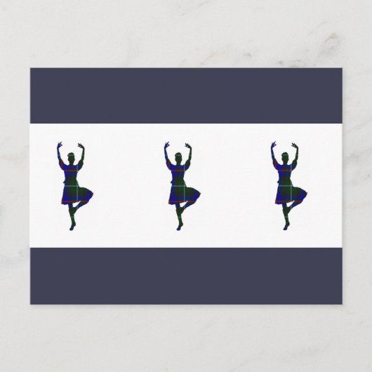 Scottish Highland Dancers Postkarte (Vorderseite)