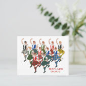Scottish Highland Dancers Postkarte (Stehend Vorderseite)