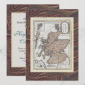 Scottish Highland Festival Antique Karte Elegant (Vorne/Hinten)
