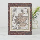 Scottish Highland Festival Antique Karte Elegant (Stehend Vorderseite)