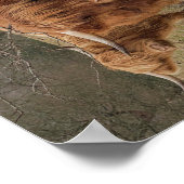 Scottish Highland Kuh Fotoposter Poster (Ecke)