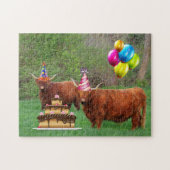 Scottish Highland Steer Party Puzzle (Horizontal)