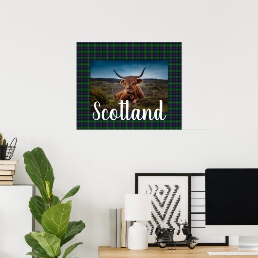 Scottish Highland Steer Poster (Heimbüro)