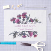 Scottish Highland Thistle personalize Frame Seidenpapier (Handwerk)