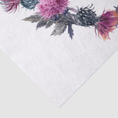 Scottish Highland Thistle Personalize Wreath Seidenpapier (Detail)