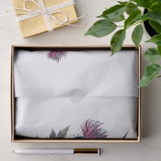 Scottish Highland Thistle Personalize Wreath Seidenpapier (Geschenk)