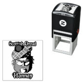 Scottish Highlander Clan Hannay Ink Briefmarke Permastempel (Beispiel)