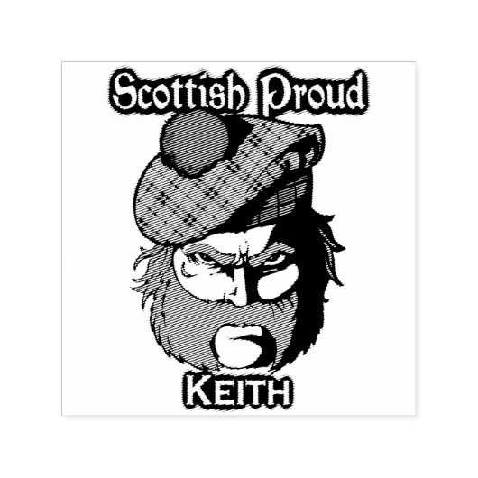 Scottish Highlander Clan Keith Ink Briefmarke Permastempel (Design)