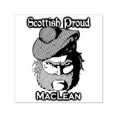 Scottish Highlander Clan MacLean Ink Briefmarke Permastempel (Design)