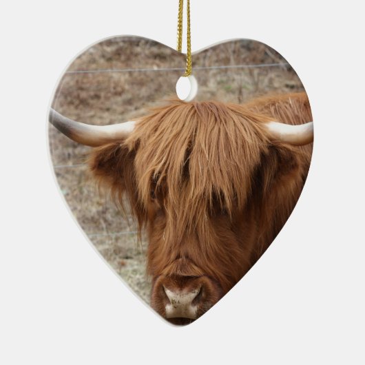 Scottish Highlander Keramik Ornament (Rechts)