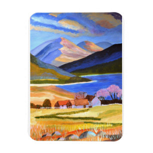 Scottish Highlands 2 Holiday Card Magnet