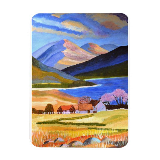 Scottish Highlands 2 Holiday Card Magnet (Vertikal)