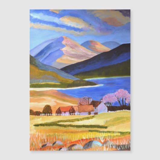 Scottish Highlands 2 Holiday Card Magnetkarte (Vorderseite)