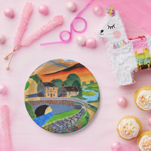 Scottish Highlands 2 Papierplatte Pappteller (Party)