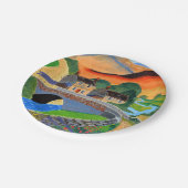 Scottish Highlands 2 Papierplatte Pappteller (Schrägansicht)