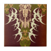 Scottish Highlands Antique Book Cover Fliese (Vorderseite)