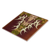 Scottish Highlands Antique Book Cover Fliese (Seite)