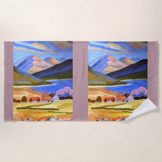 Scottish Highlands beach towel  Strandtuch (Vorderseite)