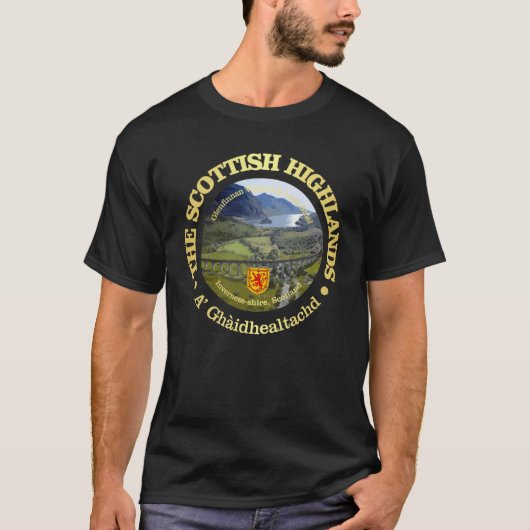 Scottish Highlands retro funny T-Shirt (Vorderseite)