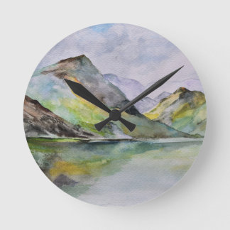 Scottish Highlands Runde Wanduhr