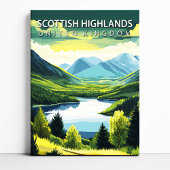 Scottish Highlands Travel Poster Canvas Print Art Leinwanddruck