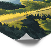 Scottish Highlands United Kingdom Travel Poster (Ecke)