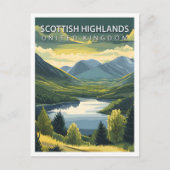 Scottish Highlands United Kingdom Travel Postkarte (Vorderseite)
