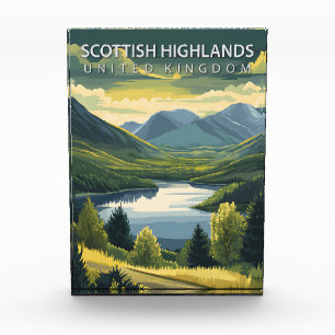 Scottish Highlands Vereinigtes Königreich Vintage  Fotoblock