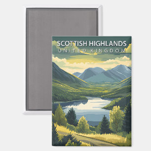 Scottish Highlands Vereinigtes Königreich Vintage  Magnet