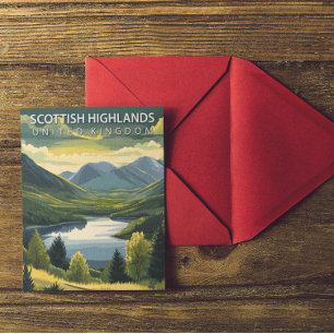 Scottish Highlands Vereinigtes Königreich Vintage  Postkarte