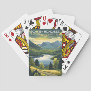 Scottish Highlands Vereinigtes Königreich Vintage  Spielkarten