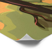 Scottish Highlands Vintage Travel Poster (Ecke)