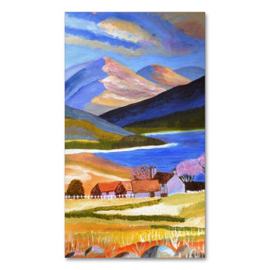 Scottish Highlands Visitenkartenmagnet (Vorderseite Vertikal)