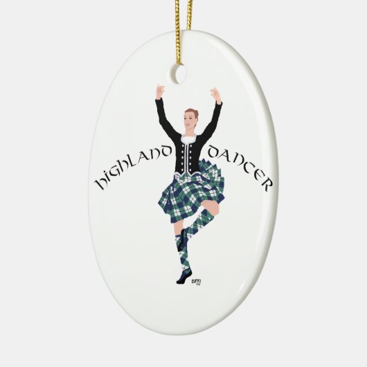 Scottish Higland Dancer - Fling Keramikornament (Links)